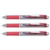 Pentel EnerGel Retractable Ballpoint Pen 1 mm Metal Tip Red