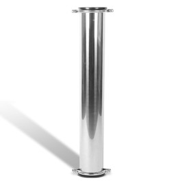 Ozmosis 4"x21" 304 Stainless Steel RO Membrane Housing Pressure Vessel, 300psi, 1/2" FNPT Feed, Drain and Permeate Ports, Double O-ring Caps and Brackets included