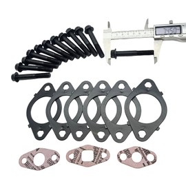 IMIFAFTAbT 5259851 3937479 3943191 Exhaust Manifold Gaskets with Bolts Fits Cummins ISL ISL-G QSL ISC QSC 8.3L 8.9L Engine