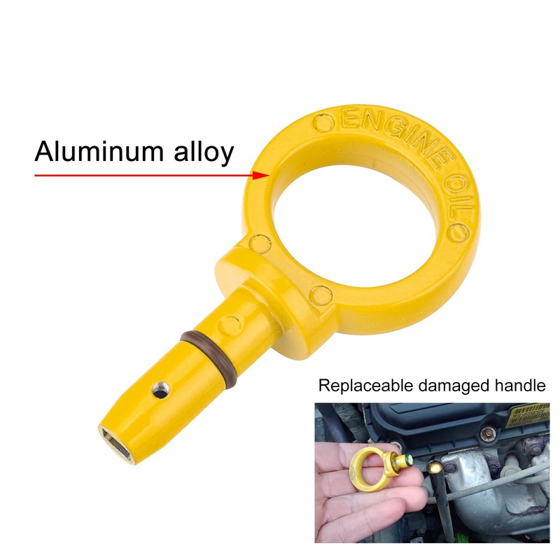 3mirrors Aluminum Oil Dipstick Pull Handle Compatible with Dodge Chrysler