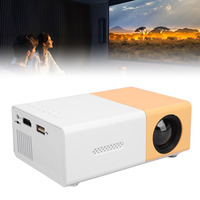 Small Projector 600ASIN Remote Control Portable Movie Projector with USB