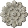 7 5/8"OD x 1"P Emery Leaf Ceiling Medallion, Hand-Painted Pot