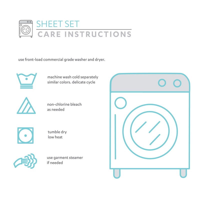 Lush Decor Aria Dots 6 Piece Cotton Sheet Set, King,