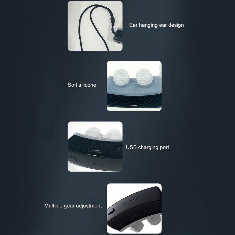 Electric Prevent Snoring Device Smoothing Breathe Improve Sleep Quality Snoring