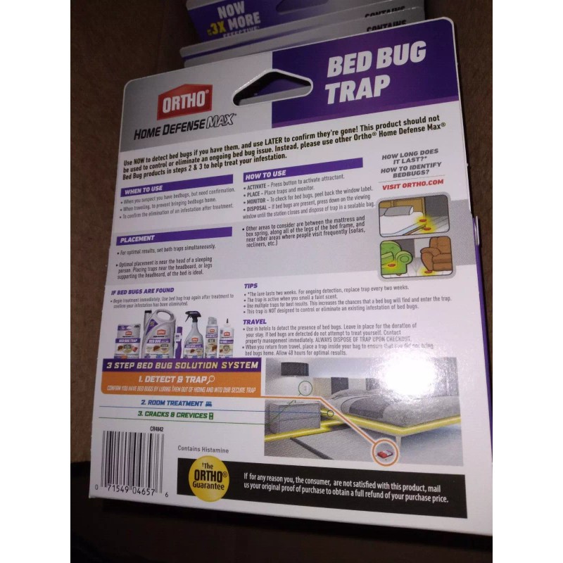 Ortho Home Defense Max Bed Bug Traps 10 Boxes of