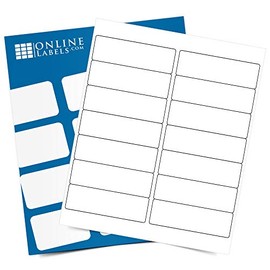 Customizable Address Labels - 4 x 1.33 - Permanent, White Matte - Mailing, Barcoding - Pack of 1,400 Labels, 100 Sheets - Inkjet/Laser Printers - Online Labels