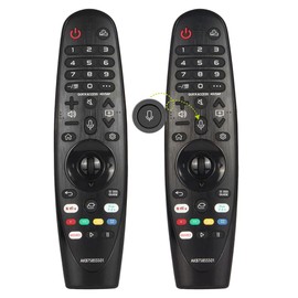 (Pack of 2) Replacement for LG Magic Remote Control, Fits for LG TV Remote Control Supports Voice Function AN-MR20GA AN-MR19BA Smart TV, with Pointer and Voice Function, AKB75855501