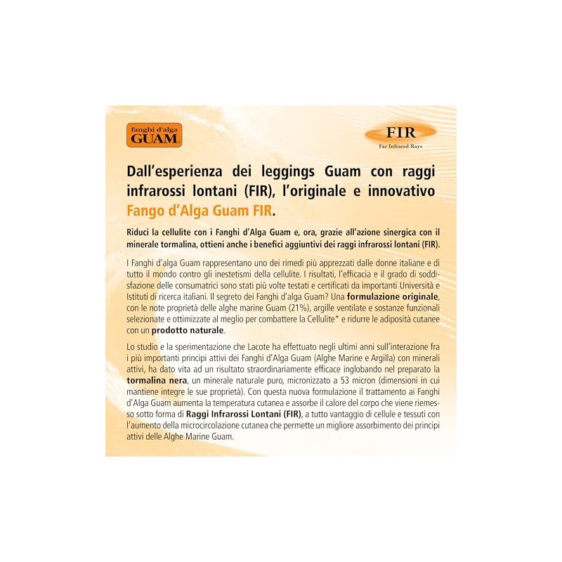 Guam GU2787 Fango pancia e girovita FIR, 500 gr