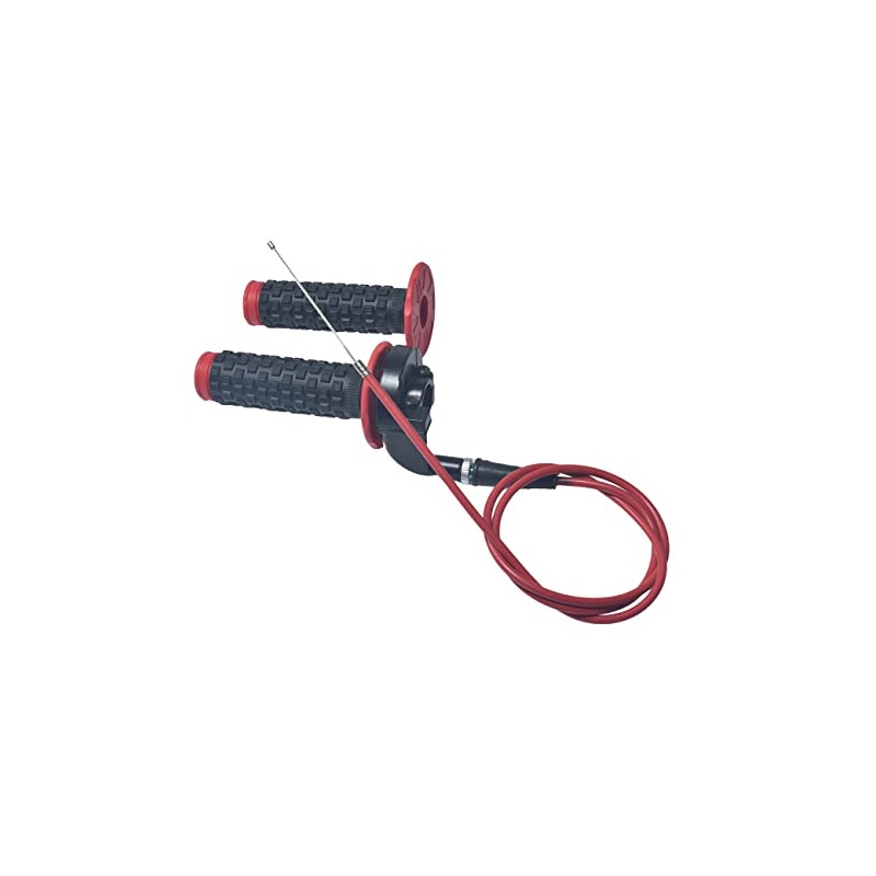 Red 22mm Handlebar Grip Throttle Cable for Pit Bike Dirt