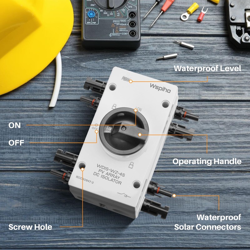 WSPIHO DC Isolator Switch PV System 32 A 1000 V,