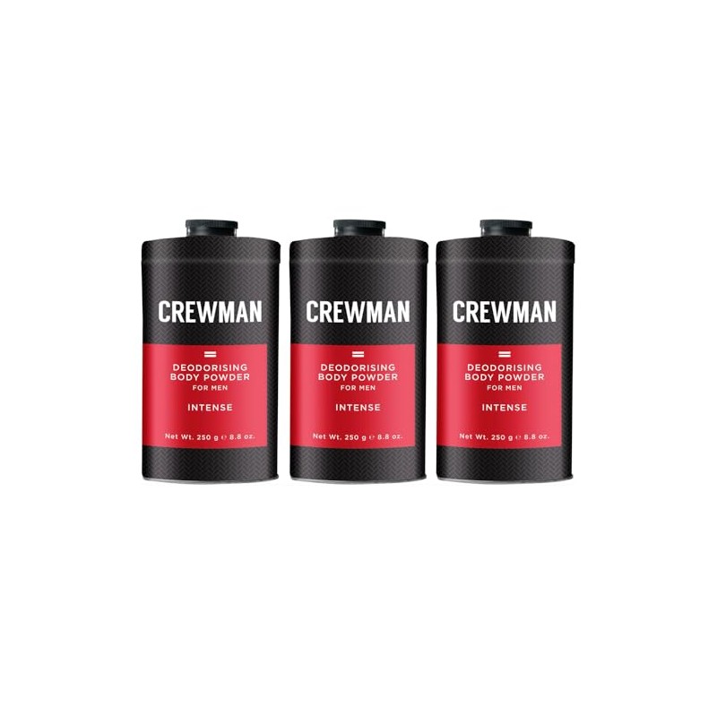 Crewman Mens Intense Talc Free Body Powder 250g Value Pack