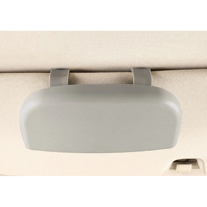 Grey Universal Fit Car Sun Visor Snap-On Clip Mount Eye