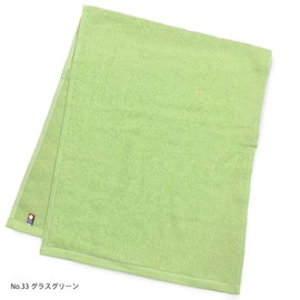 Imabari Towel, Commercial Use, Face Towel, M Color, 13.4 x 33.9 inches (34 x 86 cm), For Beauty Salons, 100 Colors, Lightweight, Thin, Room Drying, Absorbent and Quick Drying, mc-ft1 (Grass Green)