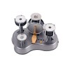 Alnicov Mini Finger Drum Set Desk Touch Drumming LED Light