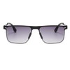 Long Keeper Sunglasses Vintage Retro Rectangular Metal Frame Glasses Women's