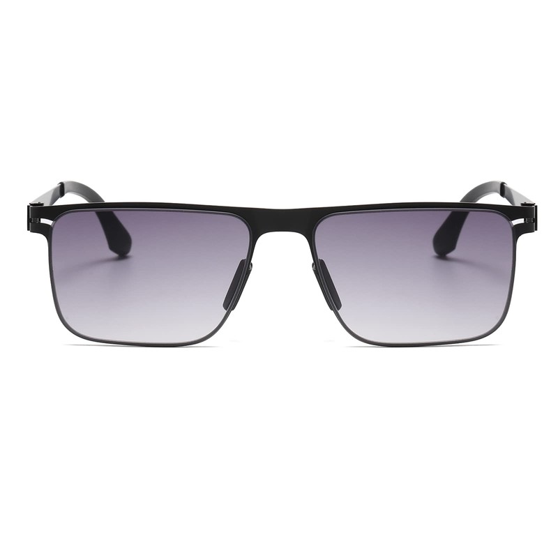 Long Keeper Sunglasses Vintage Retro Rectangular Metal Frame Glasses Women's