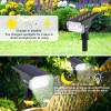 LEREKAM 2 Pack Solar Spotlights Outdoor LED Cool White Waterproof