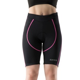 Santic Women's Cycling Bike Shorts Padded Bicycle Half 1/2 Pants Breathable Tights