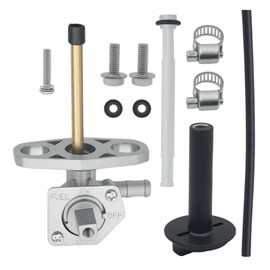 Fuel Valve Petcock Replacement for Honda Rancher 350 420 FourTrax Foreman 450 Rubicon 500 Recon 250 Fuel Tank Switch Gas Valve with Lever Screw 16950-HM8-003