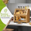 BMOSU Bread Box with Cutting Board Kitchen Bread Storage Organizer