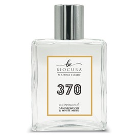 BIOCURA BC Perfume 370 Inspired by Emra Sandalwood & White Musk For Women & Men Replica Fragrance Dupes Eau de Parfum Spray Bottle 3.4 Fl Oz/100ml-X1