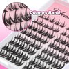 Veleasha Manga Eyelash Strands, 80 Pieces, Anime Eyelash Clusters, C