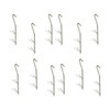 Zite Fishing Smoking Hooks Set - 12 Pieces V-Shaped Hooks
