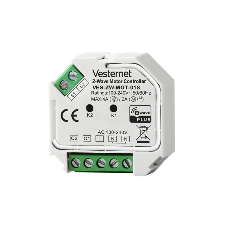 Vesternet Z-Wave Motor Controller Module | Smart Home Control Blinds,