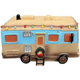 Christmas Vacation Village Decoration Holiday House Lighted Building Celebrating Holidays Xmas Resin Ornaments