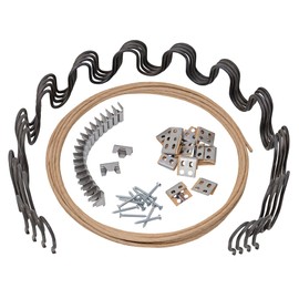 House2Home 25" Couch Spring Repair Kit to Fix Sofa Support for Sagging Cushions - Includes 4pk of Springs, Upholstery Spring Clips, Seat Spring Stay Wire, Screws and Installation Instructions