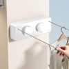 MUSTORN Retractable Clothesline Indoor, Non-Sagging Twin Clothes Line Retracting Outdoor