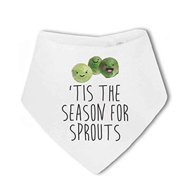 BWW Print - 'Tis the Season for Sprouts ...funny christmas - Baby Bandana Bib, Boy or Girl