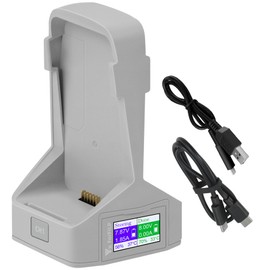 LYONGTECH LCD Dual Battery Charger with Storage Charge for DJI Flip Drone,Display Parallel Charging Hub Accessories