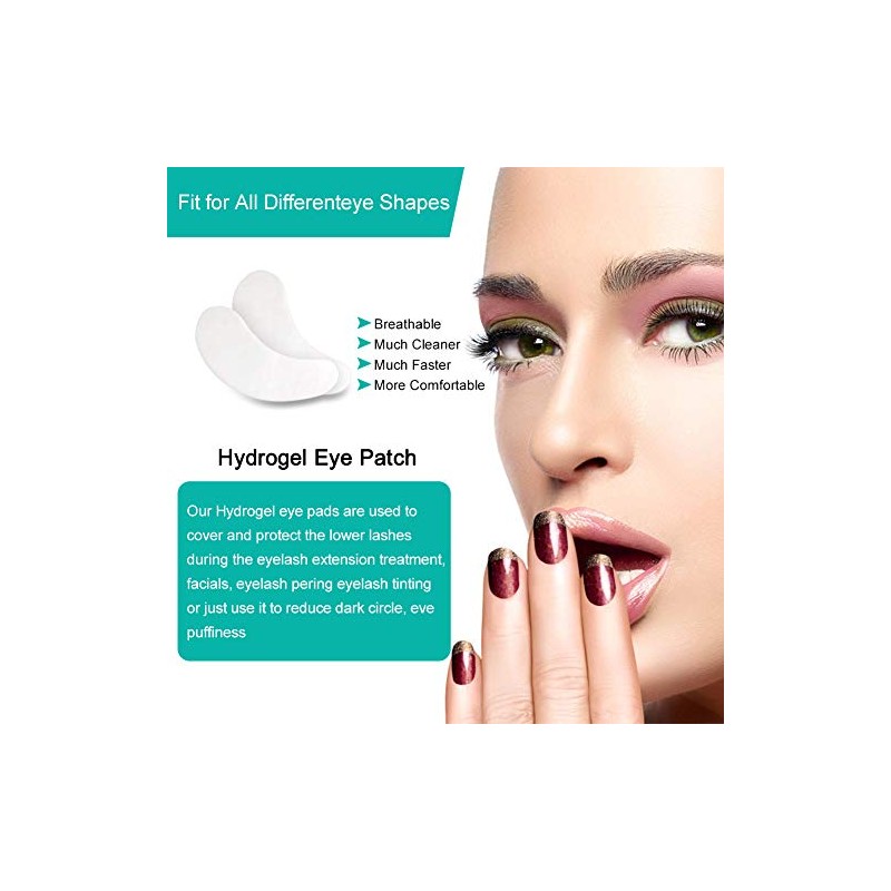 100 Pairs Set,Under Eye Pads, Lint Free Lash Extension Eye