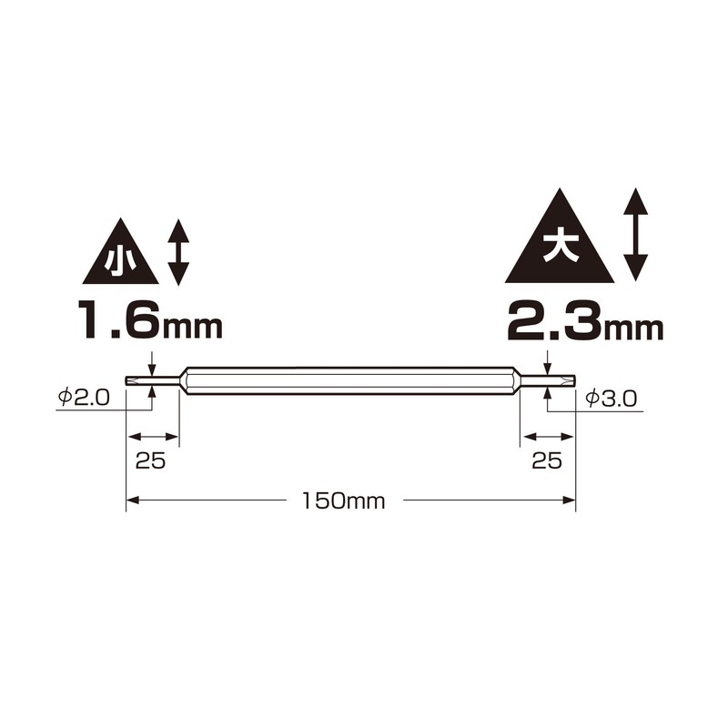 Gym (anex) Bit Triangle Screw for X 2.3 mm No. (A