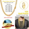 PROSTEEL Gold Plated Necklace for Men Chain Women Choker 6MM