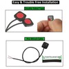 12V 24V Mini Momentary Push Button ON-Off Switch [2-Pack], Easy