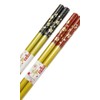 Couples Chopsticks [Golden Mai Cherry Blossom (Black, Red)] Design with