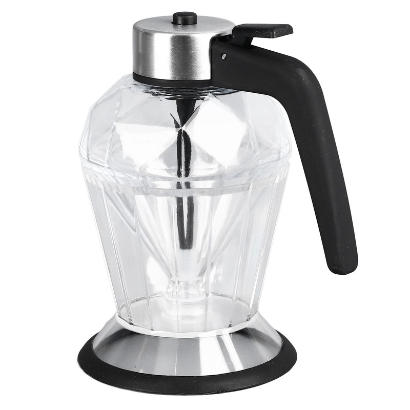 Honey Syrup Dispenser with Stand Multipurpose Honey Jar Clear Glass
