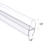 78" Frameless Shower Door Side Seal Shower Sweep and Side