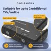 DigiShark 2 Way TV Aerial Signal Booster&Splitter Amplifier, Improves Picture