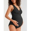 Summer Mae Maternity Swimsuit One Piece Tummy Control Suit V-Neck