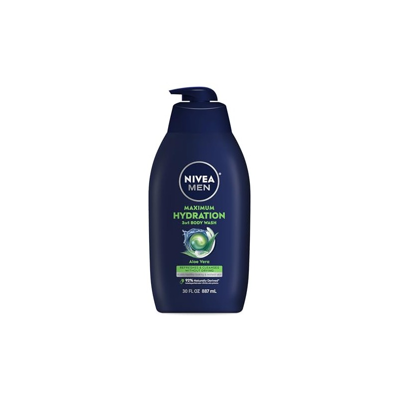 Nivea Men Maximum Hydration Body Wash, Aloe Vera Body Wash