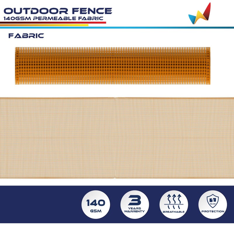 Windscreen4less Outdoor Garden Fence Mesh Netting Roll Temporary Fencing for
