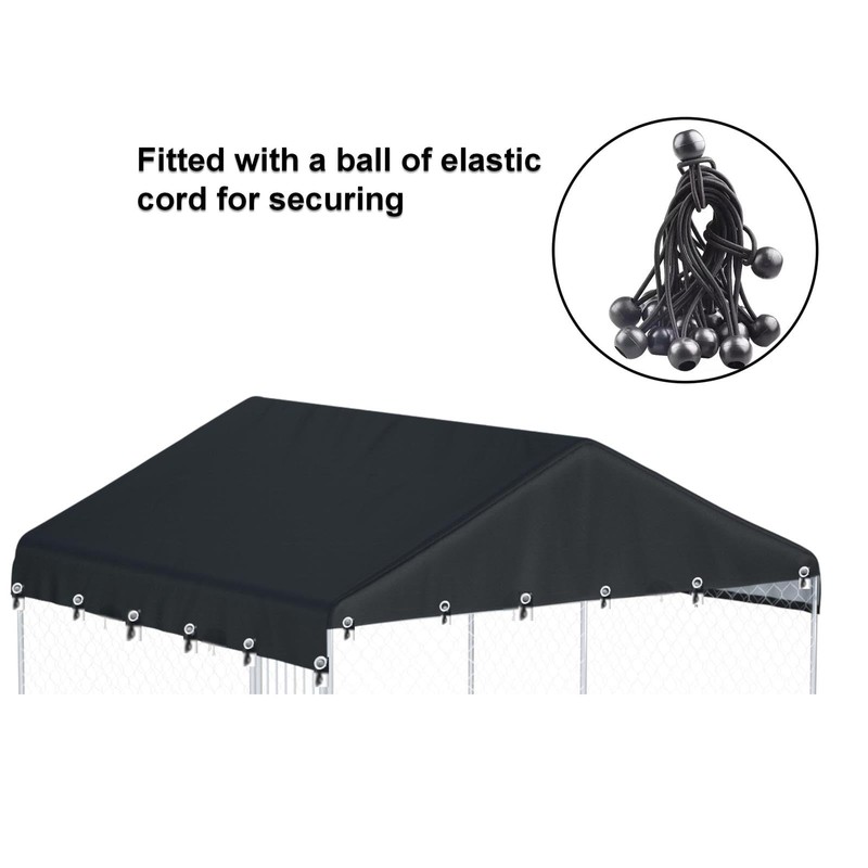 Ddeman Outdoor Dog Kennel Cover 10'W x 10'L Made of
