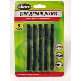 Slime 20252 Tire Repair Plugs (5 Count) For Tubeless Off-road Tires (ATV, Mower)