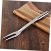 BESPORTBLE 2pcs Stainless Steel BBQ Forks Elegant Serving Forks for