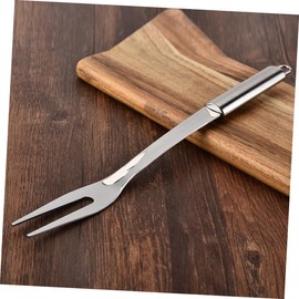 BESPORTBLE 2pcs Stainless Steel BBQ Forks Elegant Serving Forks for Grilling Cooking Handle Design for Safe Use for Kitchen Outdoor Picnics and Catering Events