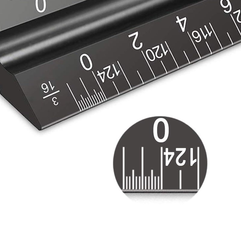 Architectural Scale Ruler, 12" Aluminum Architect Scale, Triangular Scale, Scale