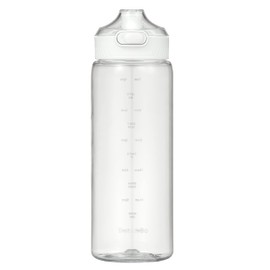 CBJ Water Bottle Time Marker with Memory White One-Touch Lightweight Tritan Track and Go Water Bottle santeco